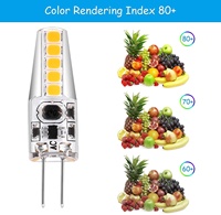 Vente en ligne : Ampoule LED de plafond pour aménagement paysager, 10 LED G4, 12V 2W, corps en silicone, mini LED SMD, 3000K