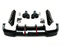 Pour BMW Série 5 525/530 G30/G38 – Embouts d'échappement universels en acier inoxydable, grand diffuseur arrière carré, ensemble de déflecteurs de queue lisses