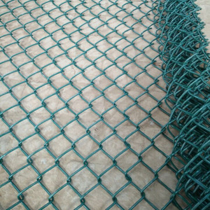 Security <b>Wire</b> <b>Mesh</b> Galvanized PVC Coated Garden Gate Building Outdoor Industrial Style Hollow Shape Chain Link Fence - Product Image 6
