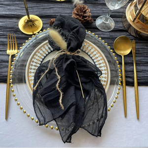 Vente chaude À La Main Serviettes En Coton Lavable Doux Tissu pour Bébé Mariages Fêtes À Manger Utilisation Avion - Product Image 4