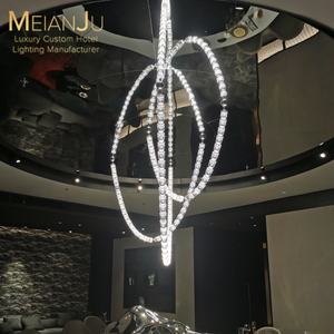 Zhongshan Premium Indoor Hotel Home Iluminação Moderna Acrílico K9 Lustre De Vidro De Vinho De Cristal Premium Pendurado Luminárias Da Lâmpada - Product Image 6