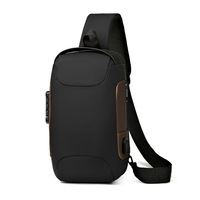 Nouveau design, vente en gros, sac de poitrine pour hommes, sac à bandoulière étanche pour le sport et le cyclisme, sac de poitrine décontracté