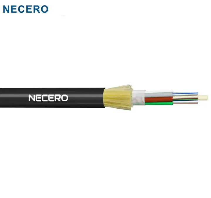 NECERO ASU 4 8 12 24 48 96 Core Cabo Fibra Optica Adss Diele kt risches Glasfaser kabel für den Außenbereich