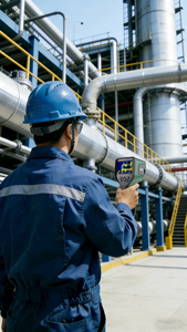 Détecteur IR <span class=keywords><strong>OGI</strong></span> portatif AMS300A 640 512 Caméra thermique pour le méthane SF6 et plus Détection de fuite sans contact antidéflagrante - Product Image 6