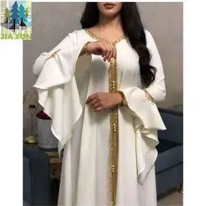 Высокое качество марокканский мусульманское платье Дешевые мусульманский Ev платья Дубай мусульманских 5 видов цветов