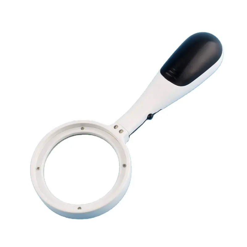 Battery Operated Abs Material Glass LED Magnifying Magnifier With Light Lamp