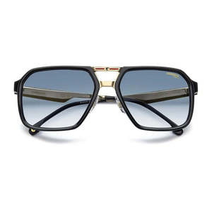 For Carrera Victory C 27/S <b>Men's</b> <b>Sunglasses</b> Black Gold Dark <b>Blue</b> Gradient 59/19/145 - Product Image 1