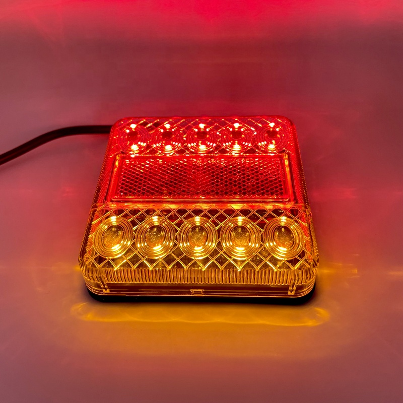 Новейшие квадратные светодиодные задние фары для прицепа E-Mark 12 В