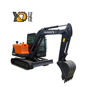 Nueva excavadora mini sobre orugas DEVELON de 6 toneladas, excavadora mini DEVELON DX60D de alta calidad, muy vendida, precio de fábrica. - Product Image 1