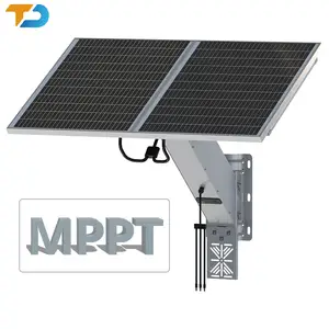 Tecdeft DC12V 120W 30AH 감시 태양 에너지 시스템 태양 전지 패널 키트 홈 CCTV 카메라 및 IoT 장치
