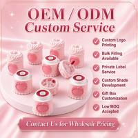 OEM ODM Gloss à lèvres minéral velours mat, longue tenue, haute pigmentation, waterproof, végan, motif gâteau fraise cœur rose mignon