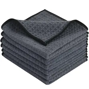 Microfiber Odor Free Waffle Ultra Absorbent Kitchen Cleaning Cloths