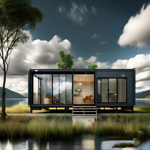 Cheap Fast Assembly 2 Bedrooms Prefab Ready Made Cheap Tiny Houses Villa Cozy Prefabricated Folding Container House for Sale