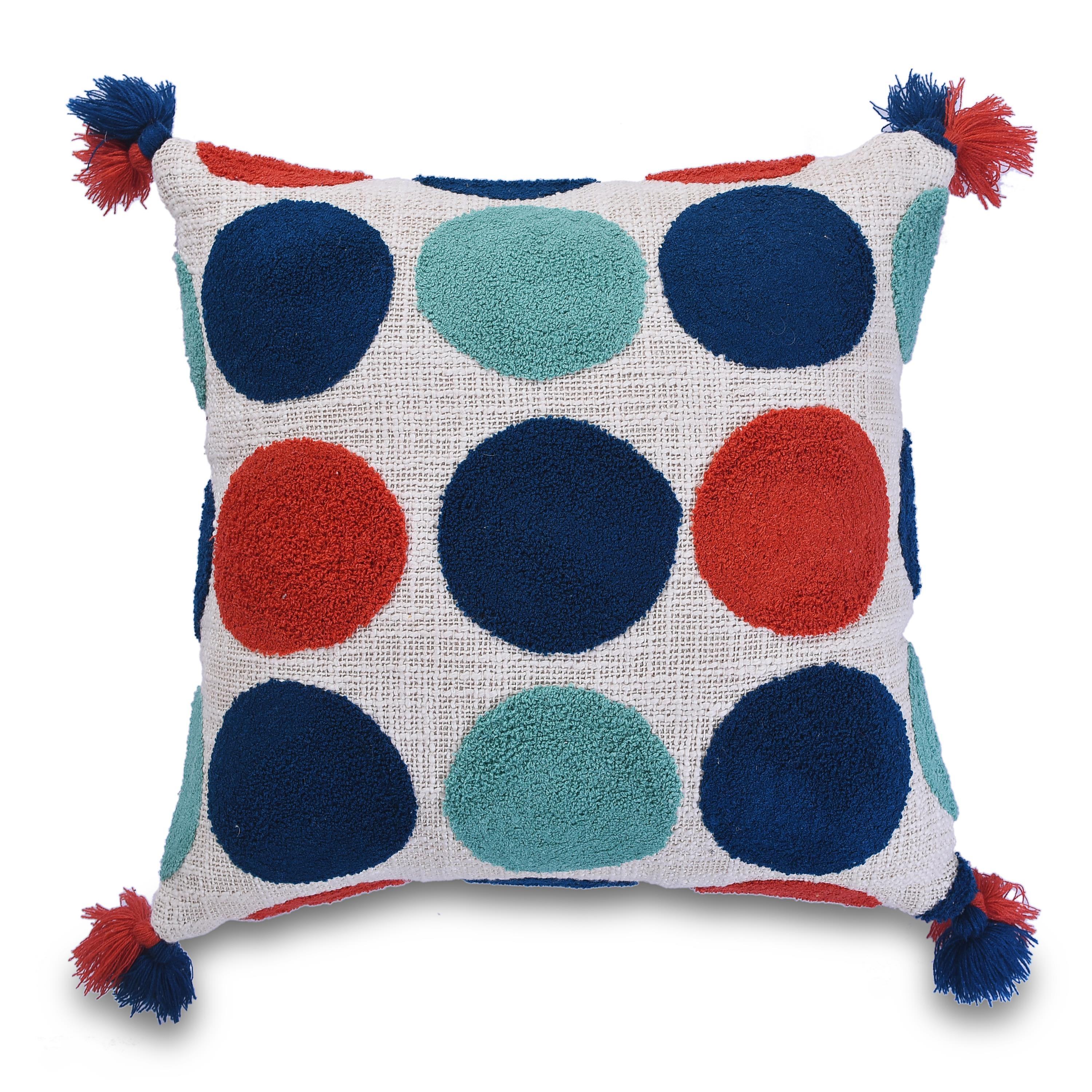 Red, Indigo,Turquoise Green and White