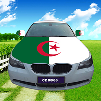 Produits à succès à bas prix, vente en gros, drapeau de capot de voiture algérien personnalisé, 115*150cm, coloré, anti-décoloration, imperméable