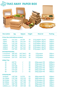Scatole Bento monouso a 3 scomparti <span class=keywords><strong>in</strong></span> carta Kraft con chiusura a linguetta cartelle per servire cibo caldo/freddo per feste di ristoranti - Product Image 6