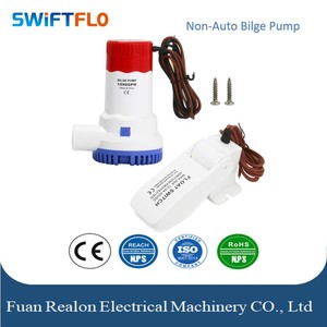 ปั๊มน้ำไฟฟ้ากระแสตรงแบบดูดน้ำเองได้ ขนาด 1500 แกลลอนต่อชั่วโมง ผลิตตามสั่ง ประหยัดพลังงาน ประสิทธิภาพสูง ทำจากพลาสติก สำหรับเรือ พร้อมสวิตช์ควบคุม - Product Image 4