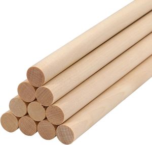 Tiges de chevillères rondes en bois massif poli et durable, matériaux de bricolage modernes autoportants, marque EFS Binh Duong - Product Image 1