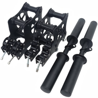 Ensemble d'accessoires de presse d'établi à traction Lat pour machine Smith de gymnastique améliorée Équipement de planeur en acier multifonction réglable