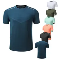 Китай, OEM, оптовая продажа, высокое качество, тисненый логотип, Мужская футболка с коротким рукавом, модная повседневная футболка большого размера