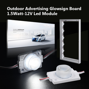 UL Listed 7000 bianco K 12V modulo <span class=keywords><strong>LED</strong></span> con lente 1.5W per Light Box con nastro adesivo posteriore (20 pz stringa) - Product Image 6