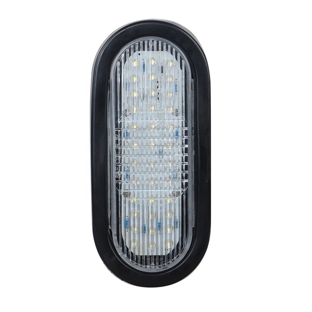 6" Oval LED Tail Lights New Style, Back-Up Truck Trailer LED Lamp DOT/SAE/FMVSS108/RoHS