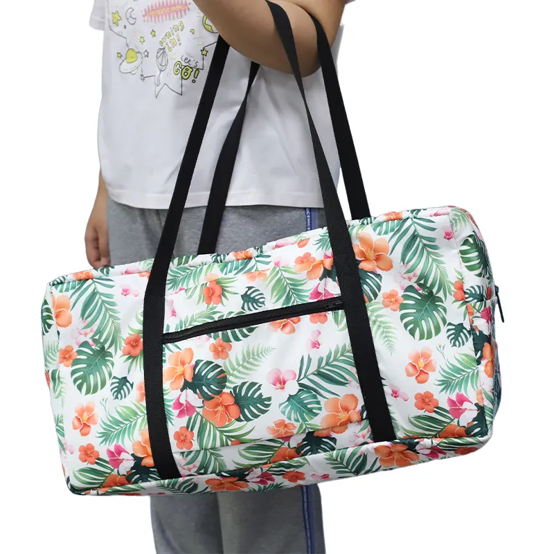 Large Capacity Print Duffle Bag customizable sublimation logo Travel Storage Bag duffel Luggage Bag