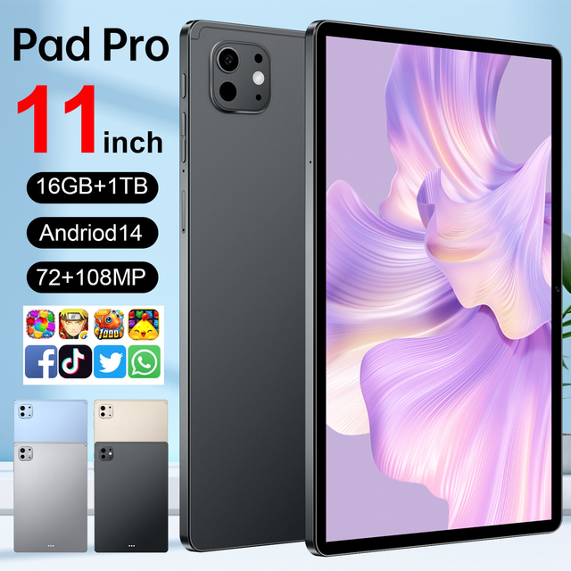 Dropshipping Pad Pro 11 Full Network 5G 11-Inch Android Tablet Computer with 16GB Memory for Office Entertainment Gaming