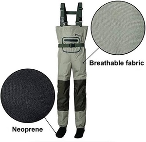 <span class=keywords><strong>Cuissardes</strong></span> de pêche pour hommes et femmes <span class=keywords><strong>Cuissardes</strong></span> de poitrine-<span class=keywords><strong>Cuissardes</strong></span> en polyester imperméables Bootfoot pour la pêche - Product Image 2