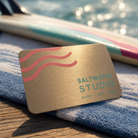 Cartes de visite professionnelles en métal personnalisées de qualité supérieure, gravées au laser, cadeaux d'entreprise de luxe, design personnalisé