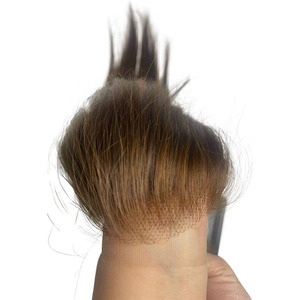 Prothèses capillaires frontales ajustables avec <span class=keywords><strong>bande</strong></span> et dentelle 13x2 pour femmes, en <span class=keywords><strong>cheveux</strong></span> brésiliens Remy, pour <span class=keywords><strong>tissage</strong></span> capillaire, aspect naturel - Product Image 4