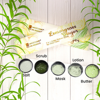 Kit de manucure et pédicure de luxe en 5 étapes, dans une boîte, à la citronnelle et au gingembre, pour les salons de beauté et les instituts de spa