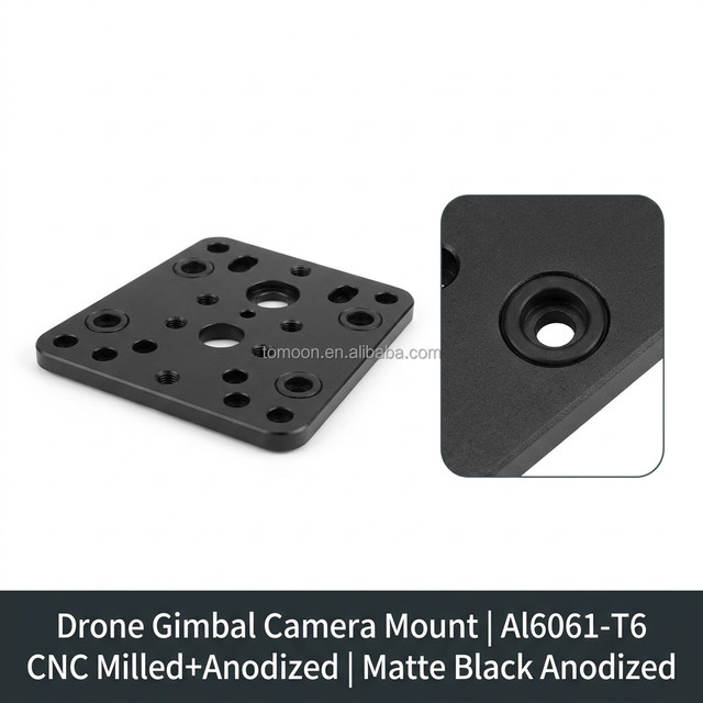 OEM High Precision CNC Turned UAV Drone Gimbal Camera Mount Aluminum Online Quote Rapid Prototyping Supplier