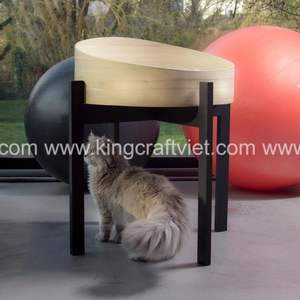 Cama de bambú Natural para mascotas, jaula ecológica para perros y gatos, nueva colección de alta calidad - Product Image 2