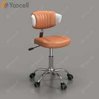 Chaise de laboratoire réglable Yoocell, couleur blanche, chaise de médecin, chaise dentaire, chaise ESD