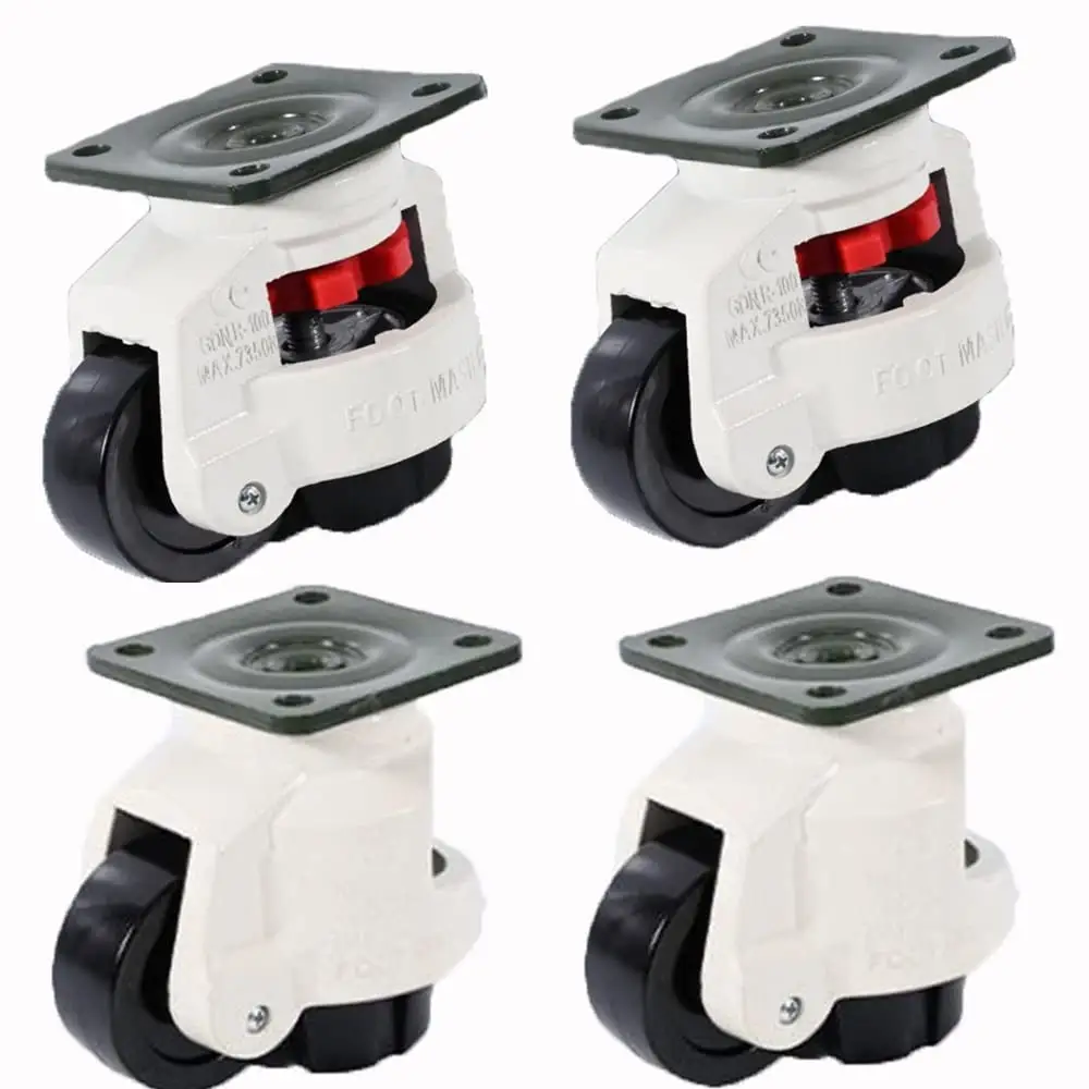 Horizontal Adjustment Fuma Casters Equipment Support Casters Heavy Universal Leveling Caster Wheels
