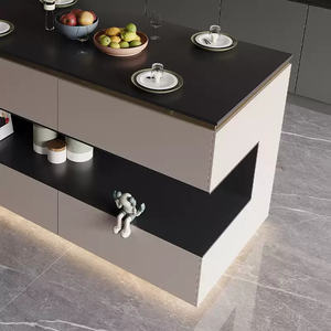 Cucina <span class=keywords><strong>isola</strong></span> con ripiani da cucina su misura con ripiani aperti - Product Image 6