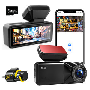 กล้องติดรถยนต์ RDTK 4K แบบสองช่องทาง พร้อม Wi-Fi GPS ในตัว ควบคุมผ่านแอพพลิเคชั่น ติดตั้งบนกระจกหน้ารถ - Product Image 2