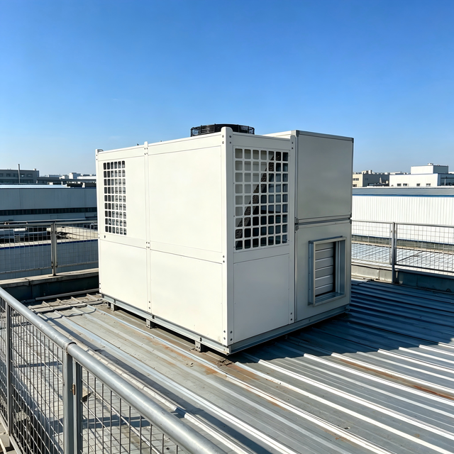 Industrial Rooftop Packaged Unit, R410A Packaged HVAC System with Customized Dimensions for Factory