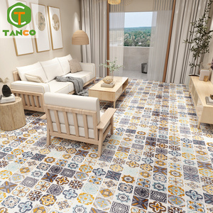 Venta caliente barato vinilo interior piso pegatinas adhesivo 3D PVC vinilo piso azulejo papel tapiz rollo - Product Image 3