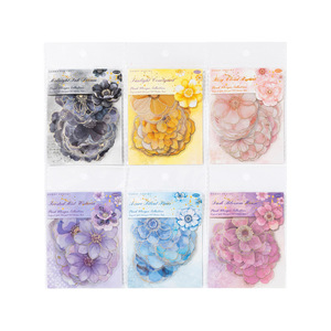 สติกเกอร์ PET แบบปั๊มร้อน 40 ชิ้นต่อแพ็คเกจ ลายดอกไม้และลวดลาย<span class=keywords><strong>ดอกไม้</strong></span> พร้อมตกแต่งแบบผสมสีน้ำ - Product Image 5