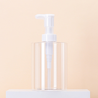Bouteilles rondes en plastique PET givré avec pompe pour emballages de lotion, shampoing, gel douche, savon pour les mains et produits de soin de la peau, personnalisées en 300 ml, 500 ml, 1000 ml