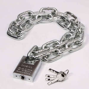 Cerradura de puerta para motocicleta, triciclo, candado de cadena para coche, candado antirrobo, candado de hierro antivaho - Product Image 5