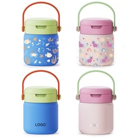 Boîte à lunch isolée en acier inoxydable 12oz transfrontalière poignée sur mesure conception pliable réservoir fumant double couche nouveau