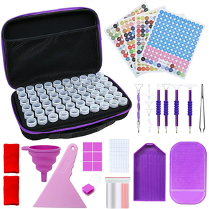 Boîte de rangement multifonctionnelle en diamant de haute qualité accessoires d'outils Kit de peinture au diamant 5D étui de transport pour la peinture - Product Image 3