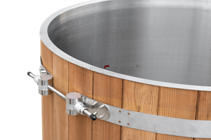 Bathtubs Whirlpools Freestanding Wooden <strong>Barrel</strong> Stainless Steel Wood <strong>Fired</strong> Bathtub Indoor Bathtub Wooden Bath <strong>Barrel</strong> for Sale - Product Image 3