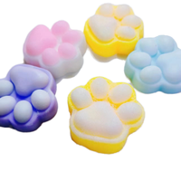 Nouveaux jouets anti-stress populaires en TPR, forme de pied de 7 cm et 12 cm, multicolores, à presser et à décompresser