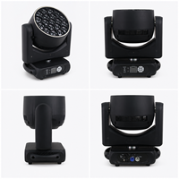 19x40W RGBW 4-in-1 LED Moving Head Wash Light 4.5-45 Degree Zoom Single Pixel DMX512 RDM Bee-Eye Effect Stage Lighting