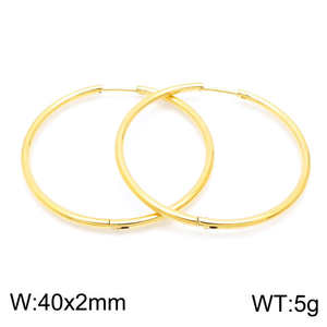 Boucles d'oreilles créoles minimalistes en acier inoxydable, grands cercles classiques, bijoux, fabrication OEM/ODM - Product Image 3
