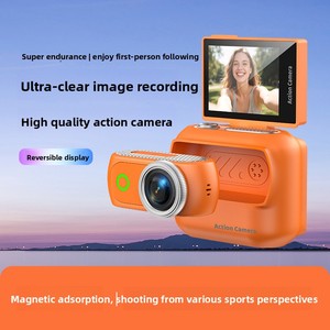 Outdoor Riding Detachable Magnetic Neck Hanging WiFi Recording <b>Mini</b> <b>Camera</b> 2.0-inch Screen Thumb Panoramic Sports Detachable - Product Image 5